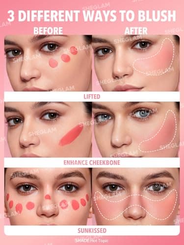 SHEGLAM Color Bloom Liquid Blush Makeup for Cheeks Matte Finish-Cutie Pie - Image 4