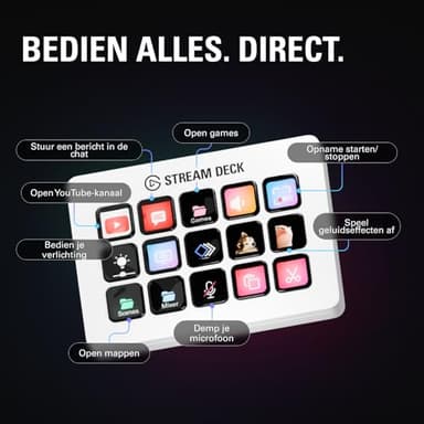Elgato Stream Deck MK.2 White – Studio Controller, 15 macro keys, trigger actions in apps and software like OBS, Twitch, ​YouTube and more, works with Mac and PC - Image 6