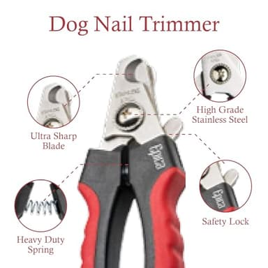 Epica Professional Dog Nail Clipper - Dog Nail Trimmer for Large Dogs - Easy and Safe Pets Grooming Clippers - Cat Claw Trimmer with Safety Guard (Large) - Image 4