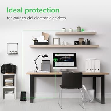 APC UPS Battery Backup and Surge Protector, 600VA/330 Watts Backup Battery Power Supply, BE600M1 Back-UPS with USB Charger Port - Image 6