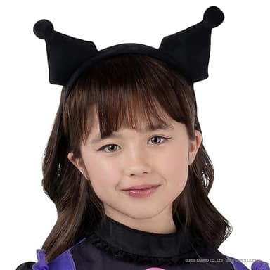 Jazwares Costume Play Hello Kitty and Friends Kuromi Official Youth Halloween Dress - Premium Quality Printed Dress with Headband (S) - Image 4