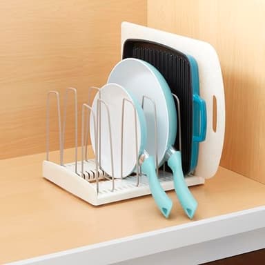 YouCopia StoreMore Cookware Rack with Tall Steel Wires, Adjustable Pan and Lid Organizer for Kitchen Cabinet Storage, Classic Edition - Image 5