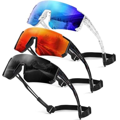 TURBOPEP 3Pack Kids Polarized Sunglasses - Youth Baseball Sunglasses for Boys Girls Age 3-12 Sports UV Protection Goggles - Image 1