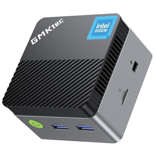 GMKtec Mini PC Intel N97 (Turbo 3.60GHz) Micro Desktop Computer 12GB DDR5 256GB SSD for Business, School, Office, Pocket Mini Computers Nucbox G5
