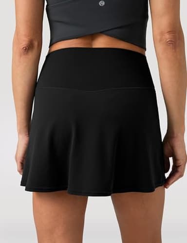 Colorfulkoala Dreamlux Skirts for Women High Rise Athletic Golf Tennis Skorts Built-in Shorts with Pockets(S, Black) - Image 4