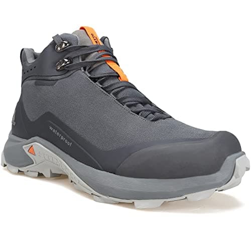 HUMTTO Men's All-Terrain Waterproof Hiking Boots Lightweight Breathable Outdoor Ankle Boots Trekking Hiking Shoes 9.5 Grey - Image 1