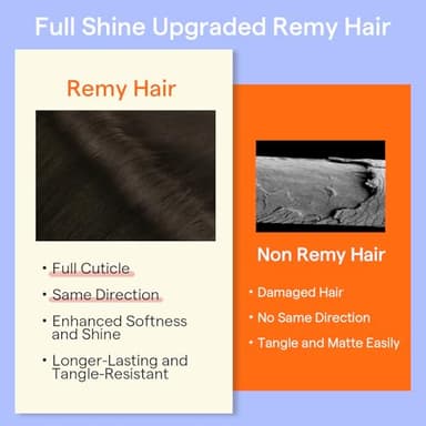 Full Shine 28 Inch Clip in Hair Extensions Real Human Hair Dark Brown Clip in Extensions Brown Real Hair Extensions Clip ins for Women Triple Weft Invisible 7 Pcs 150 G - Image 5