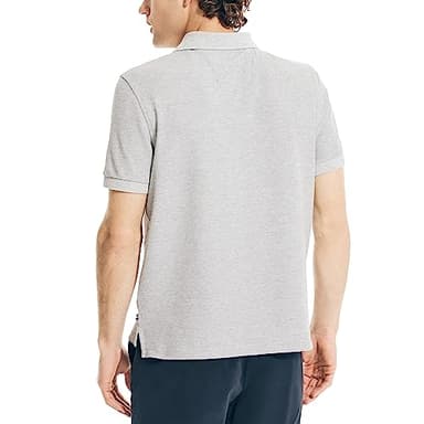Nautica Men's Stainably Crafted Classic Fit Performance Deck Polo, Grey Heather, XXLarge - Image 2