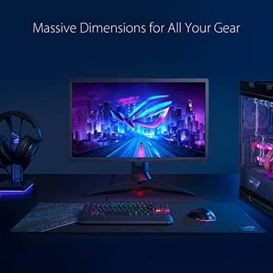ASUS ROG Sheath BLK Gaming Mouse Pad – 35.4” x 17.3", Extra-Large Surface, Ultra-Smooth for Precise Mouse Control, Anti-Fray Stitched Edges, Non-Slip Base - Black - Image 3