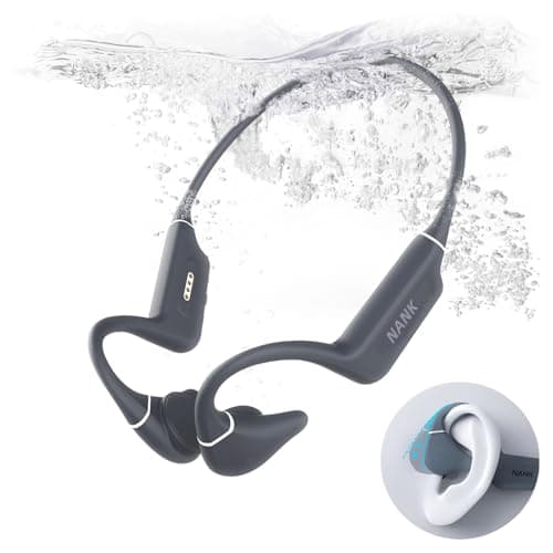 NANK Runner Diver2 Pro Swimming Headphones, IP69 Waterproof Bone Conduction Headphones Built-in Mic, Wireless Bluetooth 5.4 32GB Memory Underwater Swimming Earbuds for Surfing Cycling Sports - Image 1