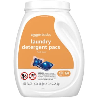 Amazon Basics Laundry Detergent Pacs, Fresh Scent, 120 Count (Previously Solimo) - Image 5