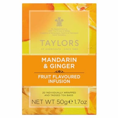 Taylors of Harrogate Mandarin & Ginger Infusion, 20 Teabags - Image 2
