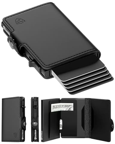 Conceal Plus Mens Wallet Card Holder, Smart Pop Up RFID Blocking Wallet, Slim Minimalist Leather Front Pocket Card Case, 6-10 Card Capacity Plus Cash Slot & ID - Image 1