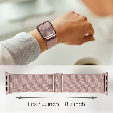 8 Pack Stretchy Solo Loop Band Compatible with Apple Watch Bands for Women Men 40mm 38mm 41mm 42mm 44mm 45mm 46mm 49mm, Nylon Braided Strap for iWatch Series 11 10 9 8 7 6 SE 5 4 3 Ultra 3 Ultra 2 - Image 4