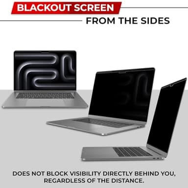 SightPro Magnetic Privacy Screen for MacBook Pro 16 Inch (2021-2024, M1, M2, M3, M4, Pro, Max) Removable Laptop Privacy Filter Shield and Protector - Image 4