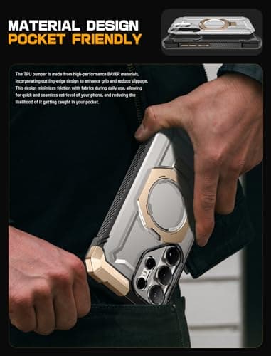 SUPCASE for Samsung Galaxy S25 Ultra Case with Stand (Unicorn Beetle Grip), [S Pen Friendly] [Compatible with MagSafe] [Military-Grade Protection] Magnetic Translucent Back Phone Case, Desert - Image 8