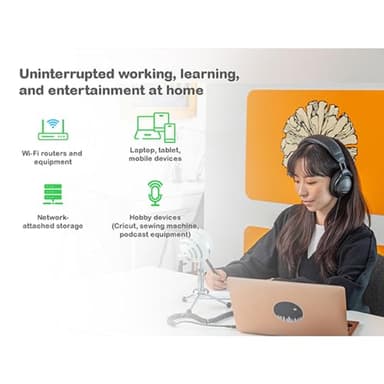 APC UPS Battery Backup, 1050VA UPS with 6 Backup Battery Outlets, Type C USB Charging, BE1050G3 Back-UPS - Image 7