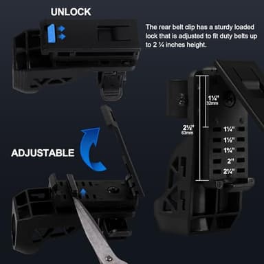 SAOPRKLER Tactical Flashlights High Lumens-1200 LM Police Flashlight with Holster for Duty Belt,Single Mode LED Flashlight for Camping/Law Enforcement-Sentinel-X1 - Image 7