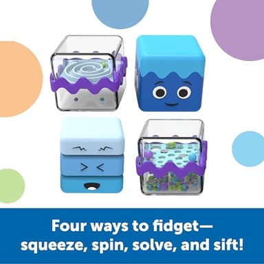 Learning Resources Cool Down Cubes Sensory Fidget Set, Fidgets for Kids, Sensory Toys for Toddlers, Fidgets for Classrooms, Ages 3+,5 Pieces - Image 3
