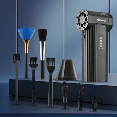 Koilboane Compressed-Air-Duster Brushless Electric Air Blower, Mini Powerful Cordless Rechargeable 8000mAh Battery Jet Dry Portable Jet Turbo Fan Dust Snow Blower for Cleaning Car/Keyboard/PC/Home - Image 8