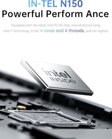 MALLRACE 2025 Laptop Computer with N150 Processor(4C/8T,up to 3.6GHz), 16GB DDR4 512GB NVMe SSD,15.6" Full HD IPS Display,5000mAh Battery, Wi-Fi,Type-C (Full Feature),Webcam - Image 2