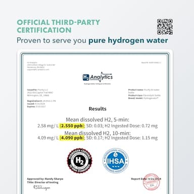 Hydrogen Water Bottle Generator - Up to 4100+ PPB - SPE/PEM Technology - Certified H2 Generator - Portable Athletic Performance & Hydration System - 6-Hour Hydrogen Retention, 10 oz (Pink) - Image 5