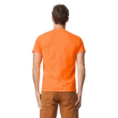 Gildan Men's DryBlend Workwear T-Shirts with Pocket, 2-Pack Shirt, Safety Orange, Large - Image 3