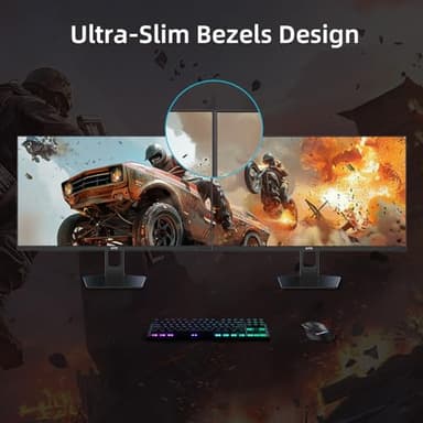 KTC 27” Gaming Monitor 180Hz QHD(2560× 1440p), 1MS,Fast IPS Monitor,122% sRGB,1X DP & 2X HDMI,HDR 10,VESA,FreeSync 144Hz 2K Monitor Black - Image 5