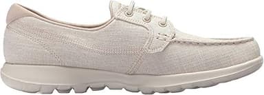 Skechers Women's Go Walk Lite - Isla Boat Shoe, Taupe, 11 M US - Image 6