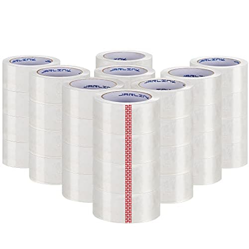 JARLINK Clear Packing Tape (36 Rolls), Heavy Duty Packaging Tape for Shipping Packaging Moving Sealing, 2.7mil Thick, 1.88 inches Wide, 60 Yards Per Roll, 2160 Total Yards - Image 1
