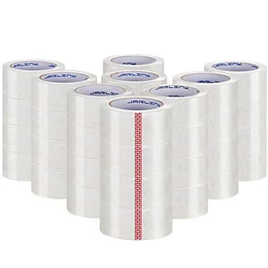 JARLINK Clear Packing Tape (36 Rolls), Heavy Duty Packaging Tape for Shipping Packaging Moving Sealing, 2.7mil Thick, 1.88 inches Wide, 60 Yards Per Roll, 2160 Total Yards - Image 1