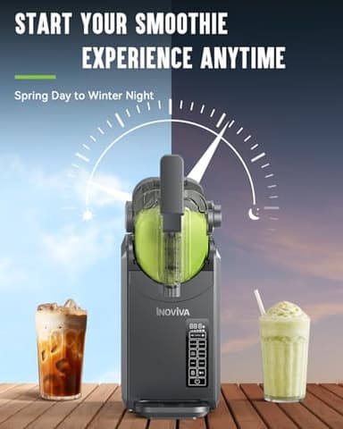 Slushie Machine, No Ice Needed, 68 oz INOVIVA Slushy Machine for Home with Self-Cleaning Function, Professional Frozen Drink Maker, 5 Preset Programs, Frozen Margaritas, Frappés, Milkshake, and More - Image 7