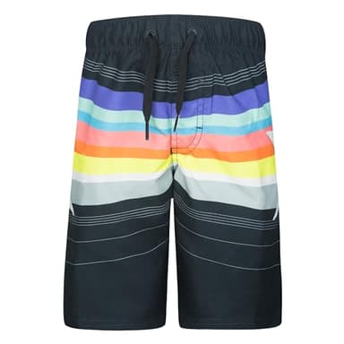 Hurley Boys' Pull On Swim Trunks, Multi/Black, S - Image 3