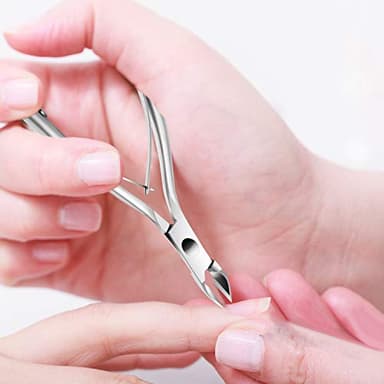 Cuticle Trimmer Cuticle Remover with Cuticle Pusher, XUNXMAS Professional Stainless Steel Durable Pedicure Manicure Tools Cutter Nipper Scissor Clipper for Fingernails and Toenails Dead Skin Silver - Image 7