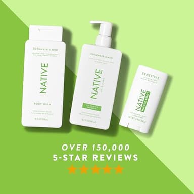 Native Whole Body Deodorant Stick Contains Naturally Derived Ingredients, Deodorant for Men and Women | 72 Hour Odor Protection, Aluminum Free with Coconut Oil and Shea Butter | Cucumber & Mint - Image 6
