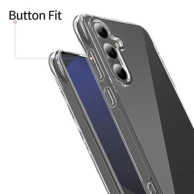 Hongxinyu Crystal Clear Case for Samsung Galaxy S24 FE, Slim Thin Soft TPU Airbag Protection Shockproof Scratch Resistant Protective Phone Case for Samsung Galaxy S24 FE 5G (Clear) - Image 6