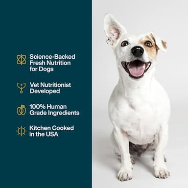 JustFoodForDogs JustFresh Home-Cooked Chicken Dog Food with No Preservatives, Resealable Packaging, Human Grade Wet Dog Food, 12 oz - 7 Pack - Image 5