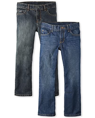 The Children's PlaceBoysMultipack Basic Bootcut Jeans Dark Jupiter/Dustbowl Wash 2-Pack18 - Image 1