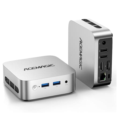 ACEMAGIC Vista V1 Mini Pc, 16GB DDR4 RAM 256GB SSD Mini Computer, 13Th Gen Intel N150 (Beat N100/N95 Up to 3.6Ghz), UHD 4K HDMI DP, Dual WiFi/Bt, Gigabit Ethernet Vesa, Home/Office Micro Pc - Image 1
