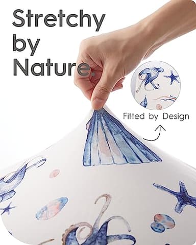 Premium Fitted Baby Boy Crib Sheets for Standard Crib Mattress - Ultra-Soft Jersey Knit Crib Mattress Sheet, Safe and Snug, Durable, Stylish Crib Sheet, 28''x52''x9'' Extra Deep Pocket - Image 5