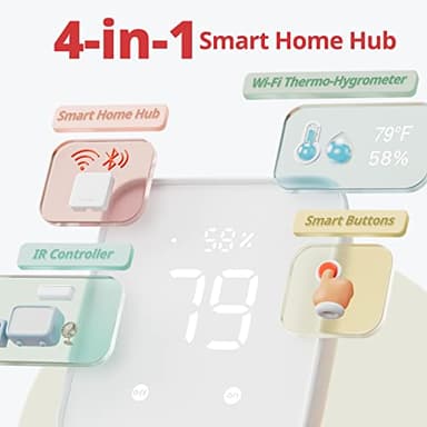 SwitchBot Blind Tilt Automatic Blind Opener 3-Pack & Hub 2- Smart Motorized Blinds with Bluetooth/IR Remote Control, WiFi Thermometer Hygrometer, Light Sensor, Work with Alexa, Google Home, HomeKit - Image 5
