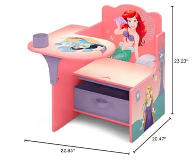 Delta Children Chair Desk with Storage Bin, Disney Princess - Image 9