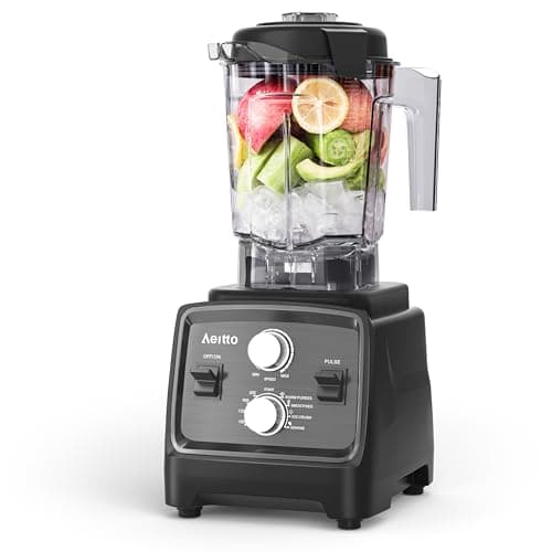 Aeitto Blenders for Kitchen with 1800W Motor, 68 Oz. Extra Large Capacity, 2-in-1 Blender & Grinder Combo, BPA-Free Countertop Professional Blender for Smoothies, Ice Crush, Frozen Drinks, Dark Gray - Image 1