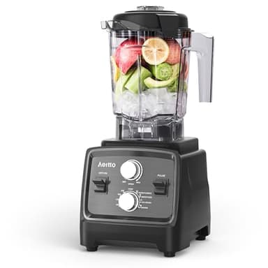 Aeitto Blenders for Kitchen with 1800W Motor, 68 Oz. Extra Large Capacity, 2-in-1 Blender & Grinder Combo, BPA-Free Countertop Professional Blender for Smoothies, Ice Crush, Frozen Drinks, Dark Gray - Image 1
