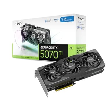 PNY NVIDIA GeForce RTX 5070 Ti 16GB Overclocked Triple Fan Graphics Card (DLSS 4, PCIe® 5.0, HDMI®/DP 2.1, 2.9-Slot) - Image 9