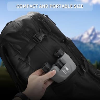 8x25 Compact Binoculars, Small Lightweight Handheld Portable Mini Pocket BAK-4 Prism 8.2° Wide Angle View ED Lens Professional HD Optics for Adults Outdoor Travel Bird Watching Hiking Birding Concert - Image 6