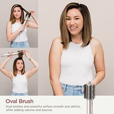 Shark HD430REF (Refurbished) FlexStyle Air Styling & Drying System, Powerful Hair Dryer Brush & Multi-Styler with Auto-Wrap Curlers, Paddle Brush, Oval Brush, Concentrator Attachment, Stone (Renewed) - Image 5