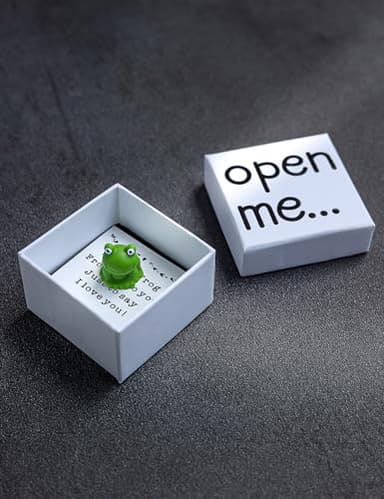 I Love You Gift, Frog Gift, Gift For Boyfriend, Gift For Girlfriend, Frog Keepsake, Matchbox Gift, Valentine's Day Gift for Her. - Image 3