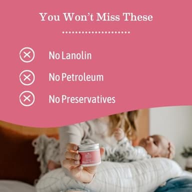 Earth Mama Organic Nipple Butter™ | Nipple Cream Safe for Breastfeeding | Postpartum Essentials for Nursing | Non Lanolin Nipple Cream, 2-Fluid Ounce - Image 3