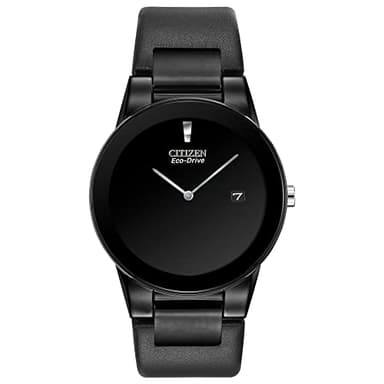 Citizen Men's Eco-Drive Modern Axiom Watch in Black IP Stainless Steel, Black Dial (Model: AU1065-07E) - Image 1